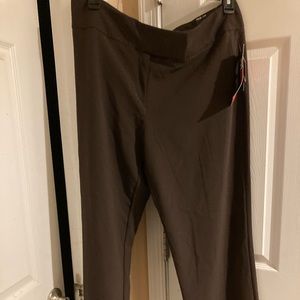 Womens Macy's Style & Company Espresso Brown Slacks Size 16 New With Tags
